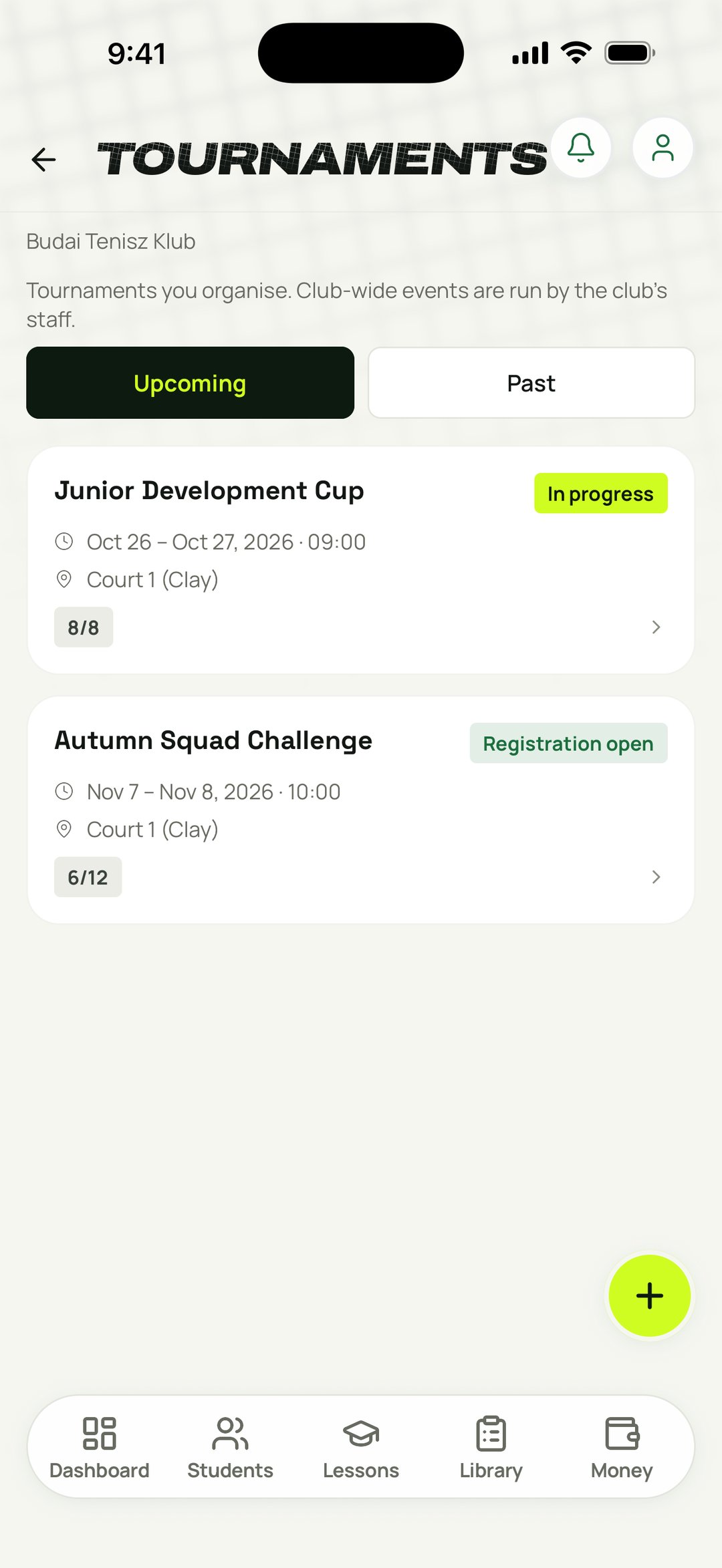 Student tournaments